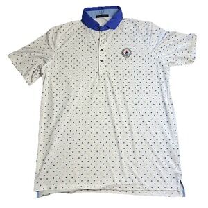 Greyson White and Blue Polo Shirt